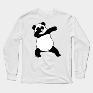 Fat Panda Dabbing Dance Long Sleeve T-Shirt